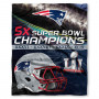 New England Patriots Northwest odeja Super Bowl LI Champions