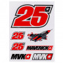 Maverick Vinales MV25 etichetta