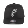 San Antonio Spurs Mitchell & Ness Team Logo High Crown Flexfit 110 Mütze