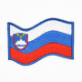 Slovenia ricamo bandiera ondulata
