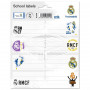 Real Madrid etichette per quaderni