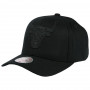Chicago Bulls Mitchell & Ness Black Flexfit 110 cappellino