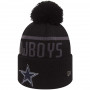 Dallas Cowboys New Era Black Collection Bobble Cuff cappello invernale (80536183)