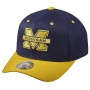 Michigan Wolverines Mitchell & Ness Team Logo 2-Tone 110 Flexfit cappellino