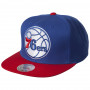 Philadelphia 76ers Mitchell & Ness XL Logo 2 Tone cappellino
