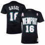 Pau Gasol 16 Memphis Grizzlies Mitchell & Ness T-Shirt