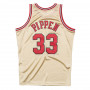 Scottie Pippen 33 Chicago Bulls 1997 Mitchell & Ness Gold Swingman dres 