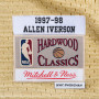 Allen Iverson 3 Philadelphia 76ers 1997 Mitchell & Ness Gold Swingman maglia