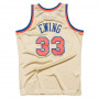 Patrick Ewing 33 New York Knicks 1997 Mitchell & Ness Gold Swingman dres 