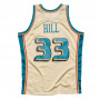Grant Hill 33 Detroit Pistons 1997 Mitchell & Ness Gold Swingman maglia