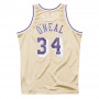 Shaquille O'Neal 34 Los Angeles Lakers 1997 Mitchell & Ness Gold Swingman Trikot
