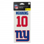 New York Giants 2x etichetta Eli Manning