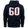 New England Patriots New Era Team Apparel Number zip majica sa kapuljačom 