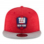 New York Giants New Era 9FIFTY 2018 NFL Official Sideline Road cappellino