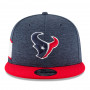Houston Texans New Era 9FIFTY 2018 NFL Official Sideline Home cappellino