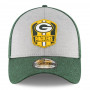 Green Bay Packers New Era 39THIRTY 2018 NFL Official Sideline Road cappellino