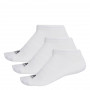 Adidas 3S 3x No-show niske sportske čarape bijele
