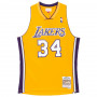 Shaquille O'Neal 34 Los Angeles Lakers 1999-00 Mitchell & Ness Swingman dres 