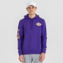 Los Angeles Lakers New Era Sleeve Wordmark maglione con cappuccio