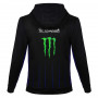 Valentino Rossi VR46 Yamaha Monster Black zip majica sa kapuljačom