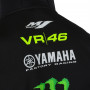 Valentino Rossi VR46 Yamaha Monster Black felpa con cappuccio