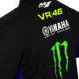 Valentino Rossi VR46 Yamaha Monster Black Poloshirt