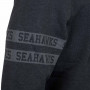 Seattle Seahawks New Era Tonal Black felpa con cappuccio