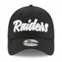 Oakland Raiders New Era 39THIRTY 2019 NFL Official Sideline Home 1960s kačket