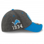 Detroit Lions New Era 39THIRTY 2019 NFL Official Sideline Home 1934s Mütze 