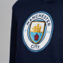Manchester City Crest felpa con cappuccio per bambini