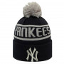 New York Yankees New Era Black Bobble cappello invernale