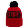 Boston Red Sox New Era Black Bobble Wintermütze