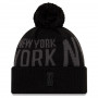 New York Knicks New Era 2019 Tip Off Black Tonal Wintermütze
