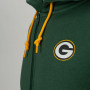 Green Bay Packers Oversized Split Print Zip Thru duks sa kapuljačom