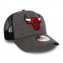 Chicago Bulls New Era Shadow Tech Grey A-Frame Trucker cappellino