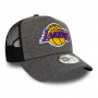 Los Angeles Lakers New Era Shadow Tech Grey A-Frame Trucker kapa