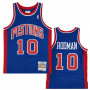 Dennis Rodman 10 Detroit Pistons 1988-89 Mitchell & Ness Swingman Road dres