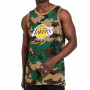 Los Angeles Lakers New Era Camo Tank T-Shirt