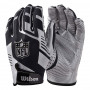 Wilson AD Strech Fit rokavice za ameriški nogomet Silver