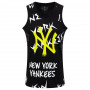 New York Yankees New Era All over Wordmark Tank majica brez rokavov 