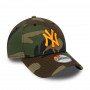 New York Yankees New Era 9FORTY Essential Camo Neon Logo Cappellino