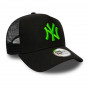 New York Yankees New Era Trucker Diamond Era Green Logo kapa