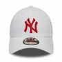New York Yankees New Era 9FORTY League Essential Red Logo Cappellino