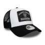 Las Vegas Raiders New Era 9FORTY A-Frame Trucker Graphic Patch Cappellino