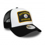 Pittsburgh Steelers New Era 9FORTY A-Frame Trucker Graphic Patch Cappellino