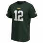 Aaron Rodgers 12 Green Bay Packers Iconic Name & Number Graphic majica