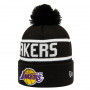 Los Angeles Lakers New Era Team Jake Bobble Cuff cappello invernale