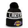Los Angeles Lakers New Era Team Jake Bobble Cuff Wintermütze