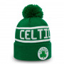 Boston Celtics New Era Team Jake Bobble Cuff cappello invernale