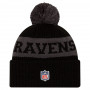 Baltimore Ravens New Era NFL 2020 Official Sideline Cold Weather Sport Knit zimska kapa